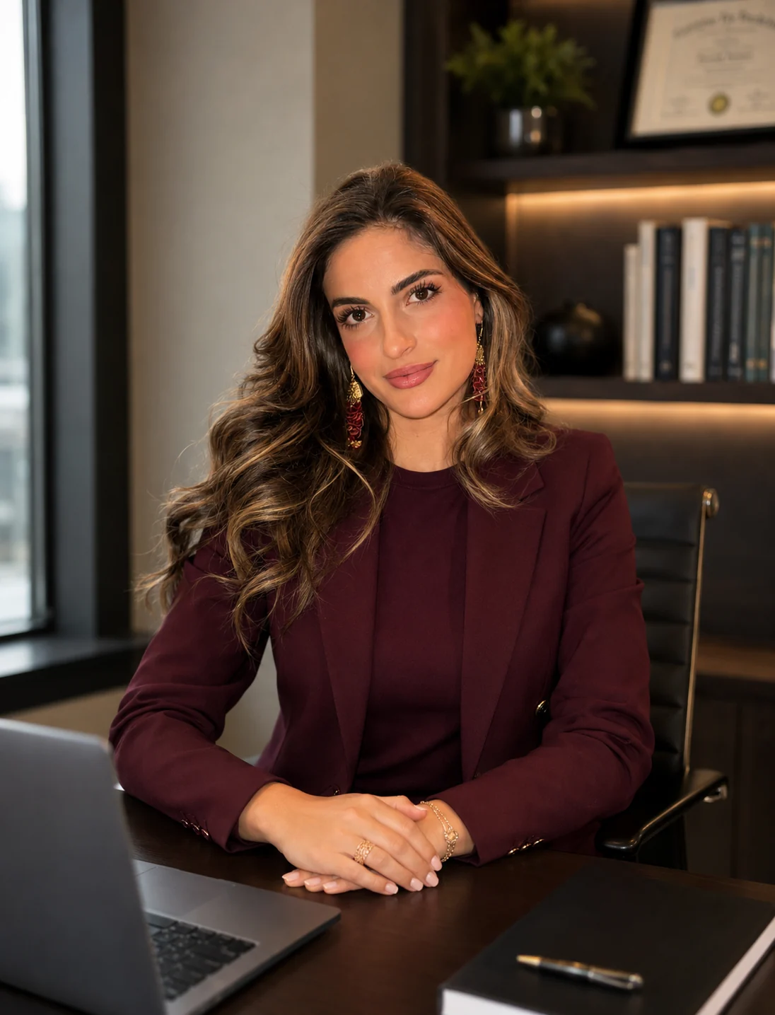 Aura Tax Solutions Client Relationship Manager seated at a desk